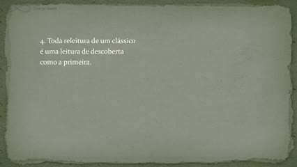 As 14 propostas de definição de clássicos na literatura por Italo Calvino e sua transposição para o campo do cinema (Parte 3): Por Que Ver os Clássicos? - Sérgio Rizzo