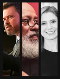 Eduardo Wolf, Luiz Felipe Pondé e Alexandra Godoi