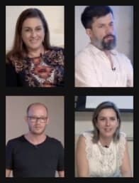 Ana Lúcia Gaudio, Felipe Menhem, Marcos Arthur e Vívian Rio Stella