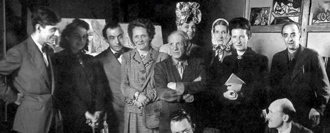 Jacques Lacan, Cecile Éluard, Pierre Reverdy,  Louis Leiris, Pablo Picasso, Simone de Beauvoir, Jean-Paul Sartre, Albert Camus, entre outras personalidades